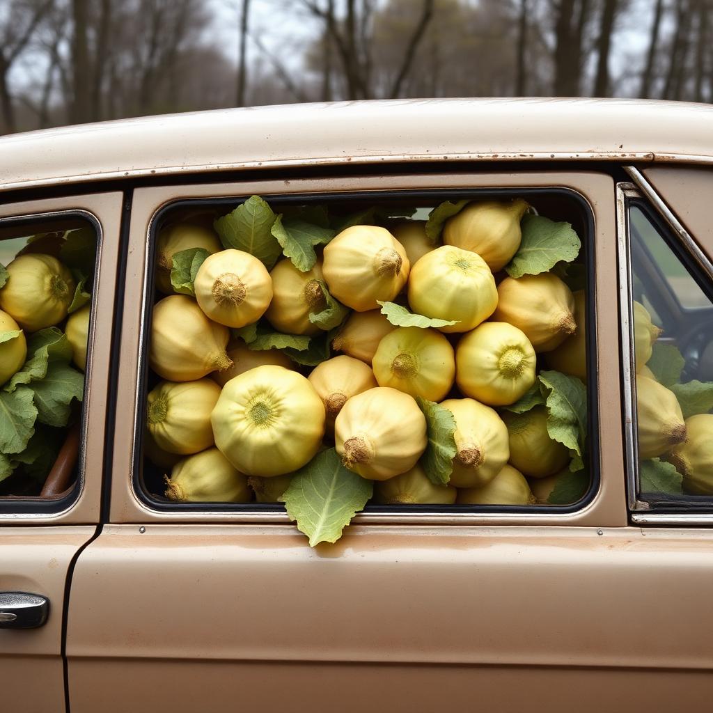 Lada full of cabbages